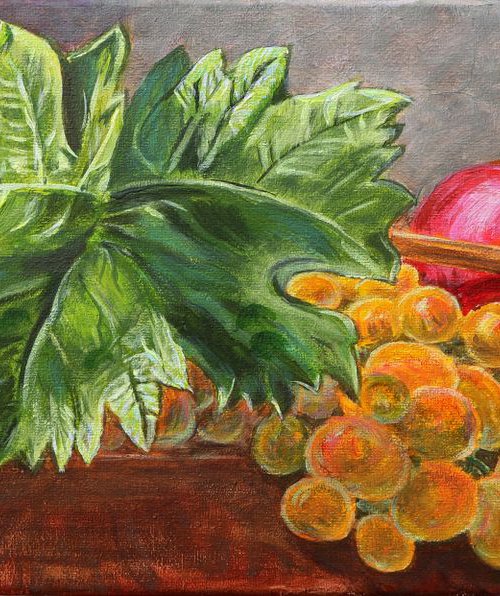 still life with grapes, 40*20 by Dmytro Yeromenko