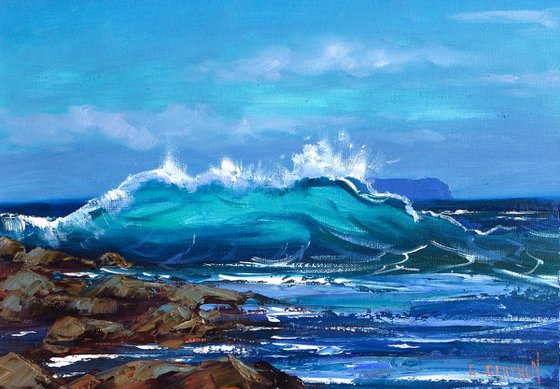 Turquoise Ocean Wave