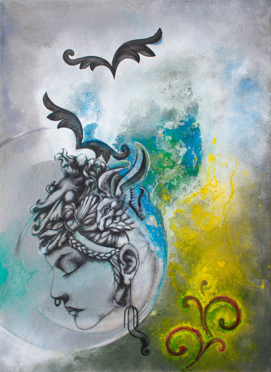 Portrait Oil Painting By Milena Nicosia, 20 X 28", L