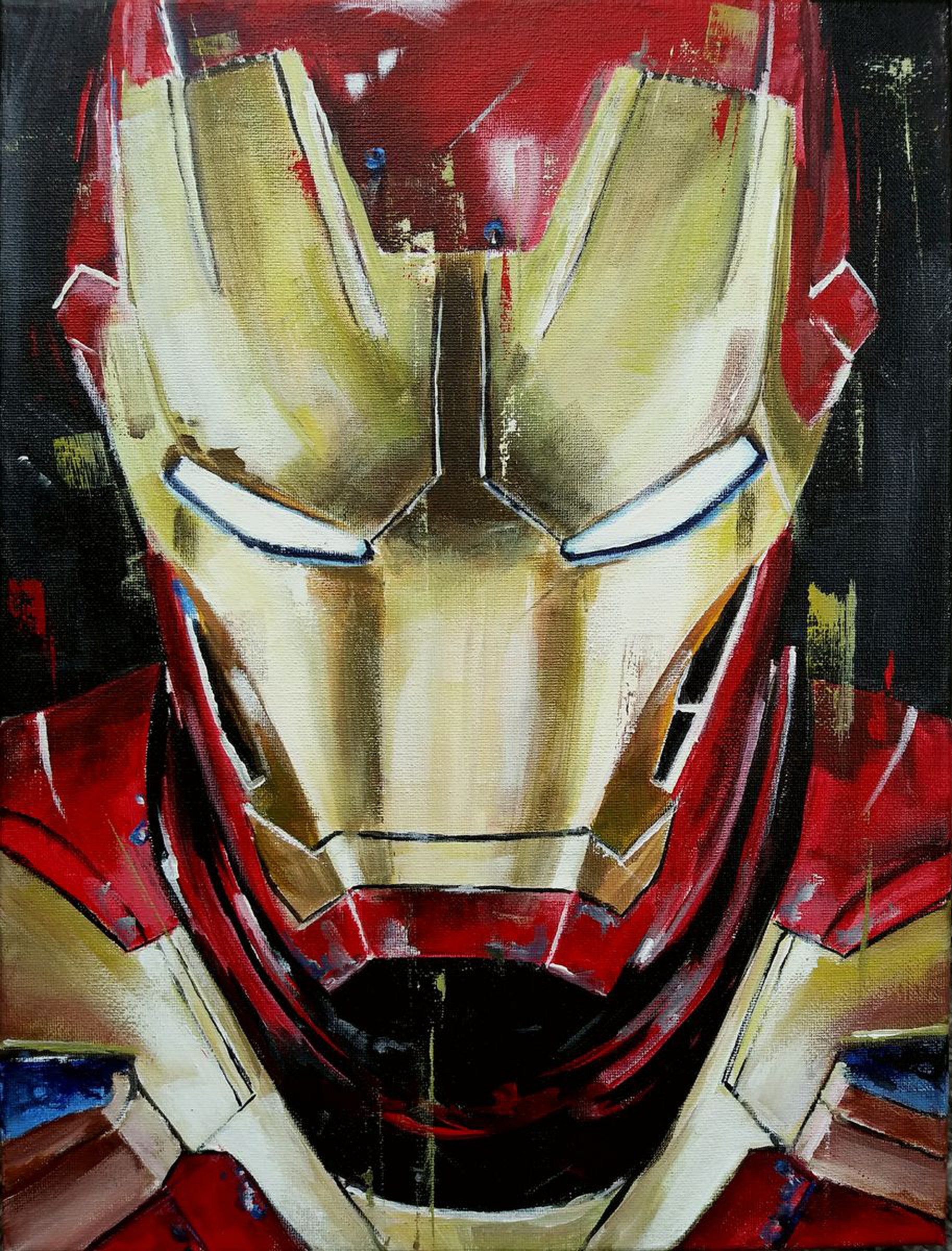 Iron Man Marvel Avengers Acrylic On Canvas 40 Artfinder