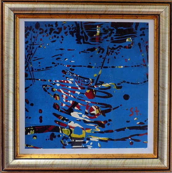 Abstract in blue(spring)-III