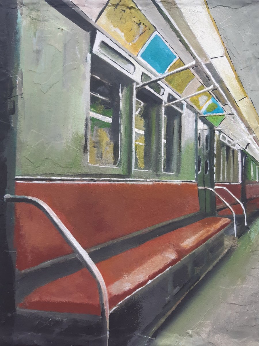 Retro Subway Car, New York City by Andrew Reid Wildman