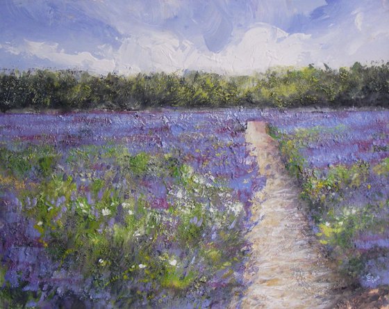 "Path through  field of lavender"