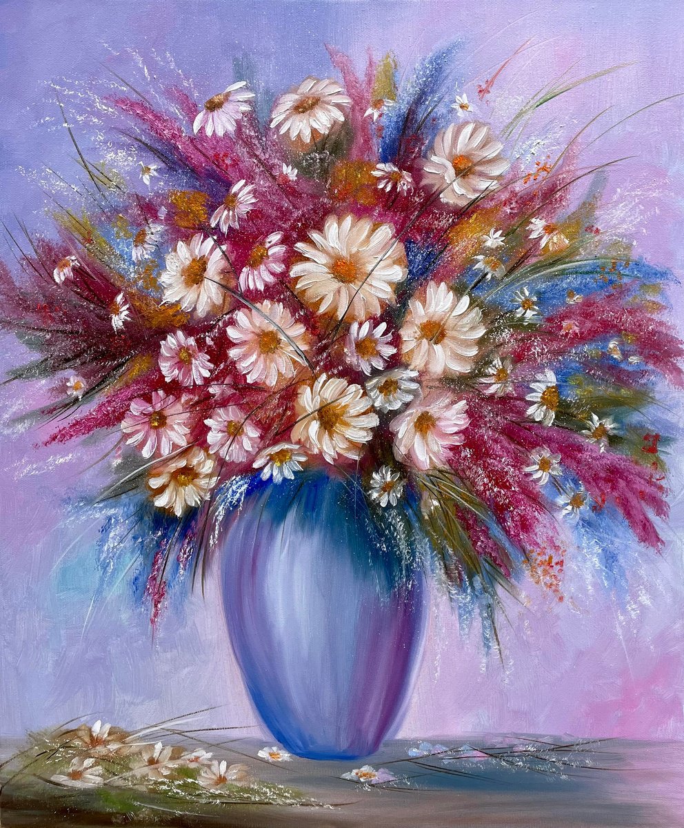 Purple bouquet by Tanja Frost