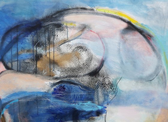 Landscape with Blue and Black