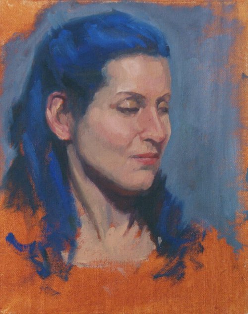 Tanja with Blue Hair by Jon Gidlow