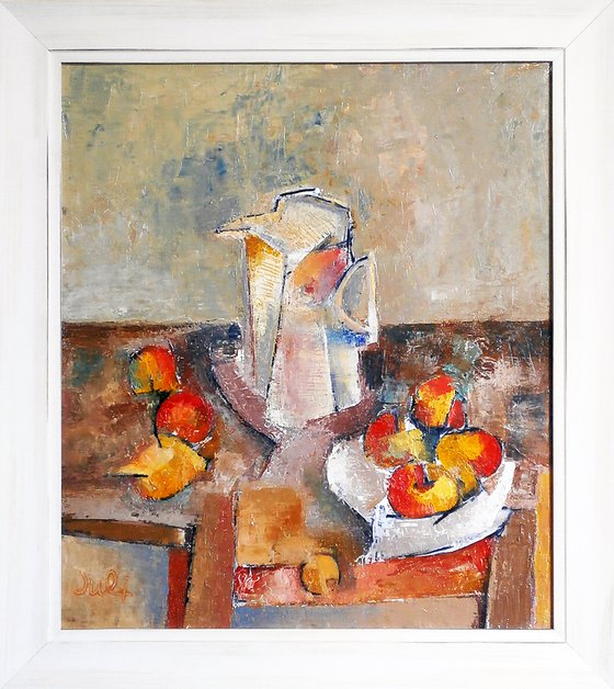 Still life with apples / homage to Paul Cezanne /