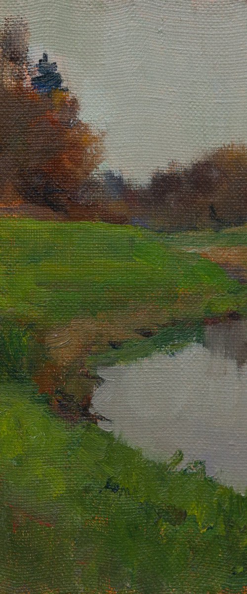 Silent Autumn - Original Oil Painting by Anastasia Borodina