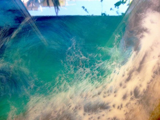 "Sea Wave" Resin Large painting