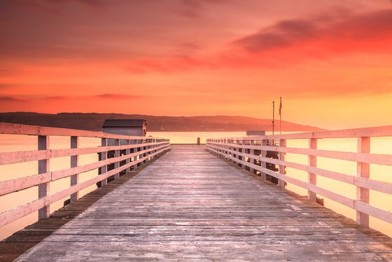 Dawn at Blairmore Pier, Scottish Highlands