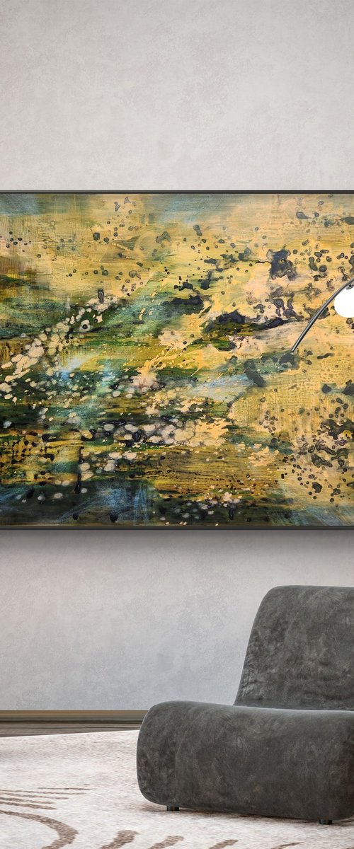 VIBRATION - Contemporary Abstract Painting by Orvvet