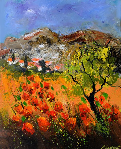 Poppies in Provence by Pol Henry Ledent