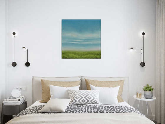 Summer Grass - Blue Sky Landscape