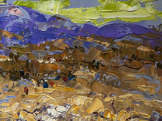The bank of a mountain river