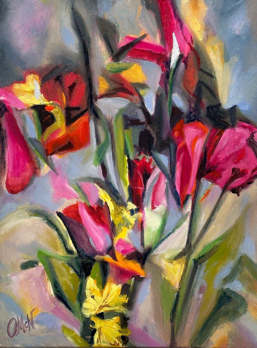 Sun-Kissed Blossoms on a Summer Canvas by Olga McNamara