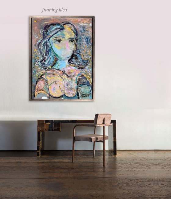 OFFER! Portrait of a woman (a post Picasso reaction)