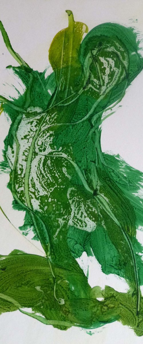 The Green Abstract, 29x41 cm - ESA4 by Frederic Belaubre