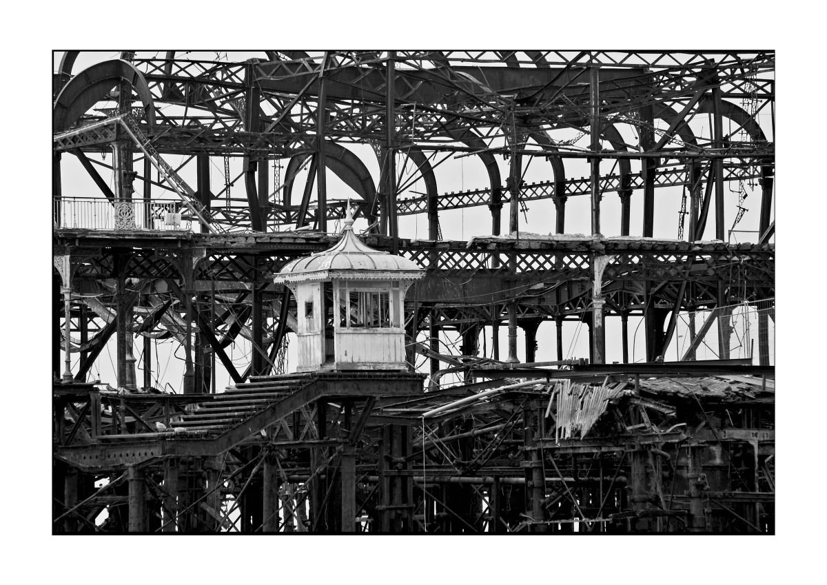 Kiosk on the Old West Pier, Brighton, Taken in 2005 by Tony Bowall FRPS