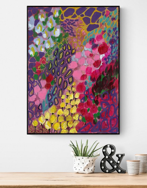 VERY PERI ABSTRACT - Large Abstract Giclée print on Canvas - Limited Edition of 25 Artwork