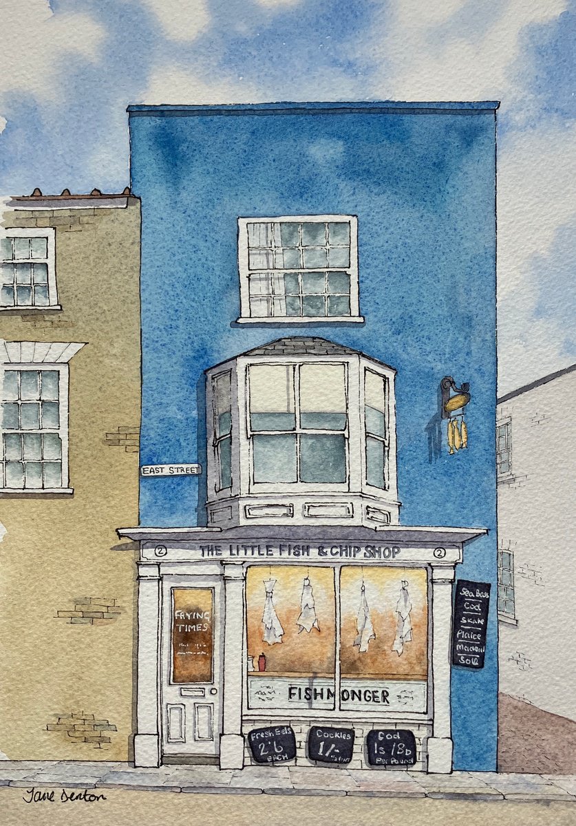 The Little Fish & Chip Shop Southwold by JANE DENTON