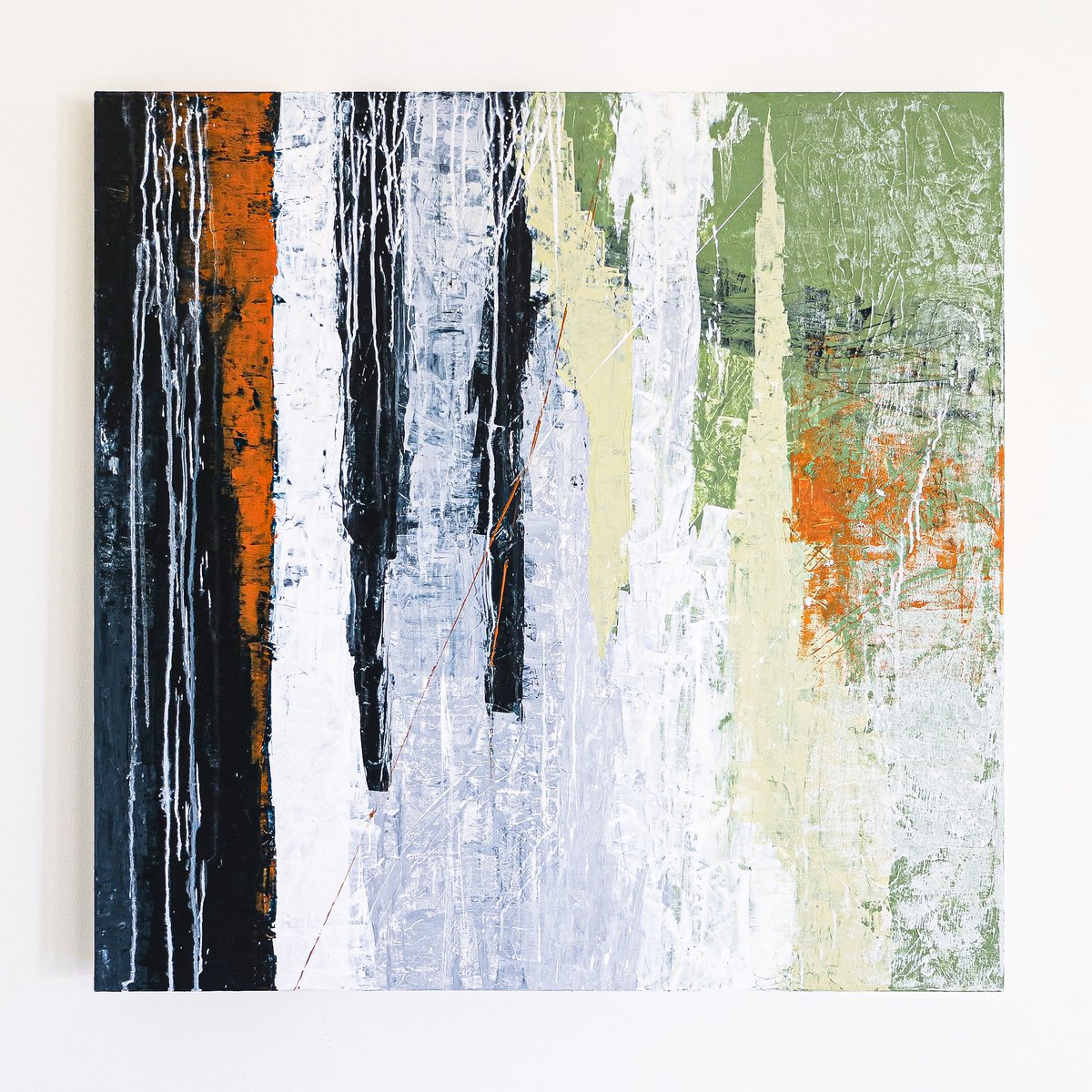 Abstract Painting - Werk (Original, 36x36 | 91x91 cm) by Hyunah Kim