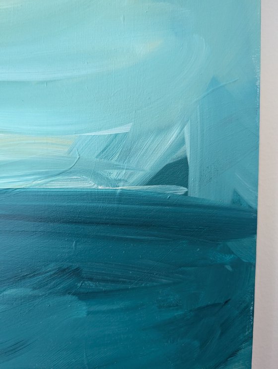 Time Less Hurried, Acrylic on Wood Panel