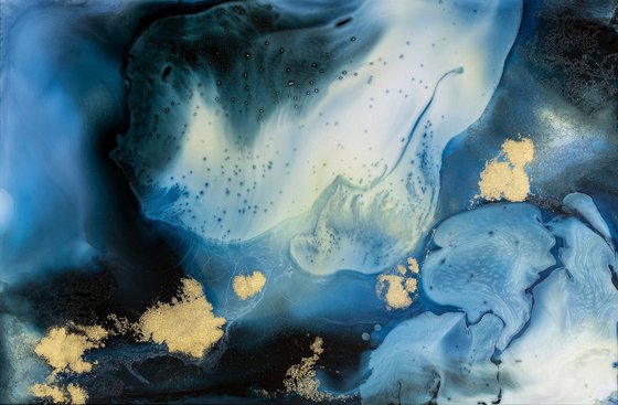 Ocean Abstract Fluid Painting