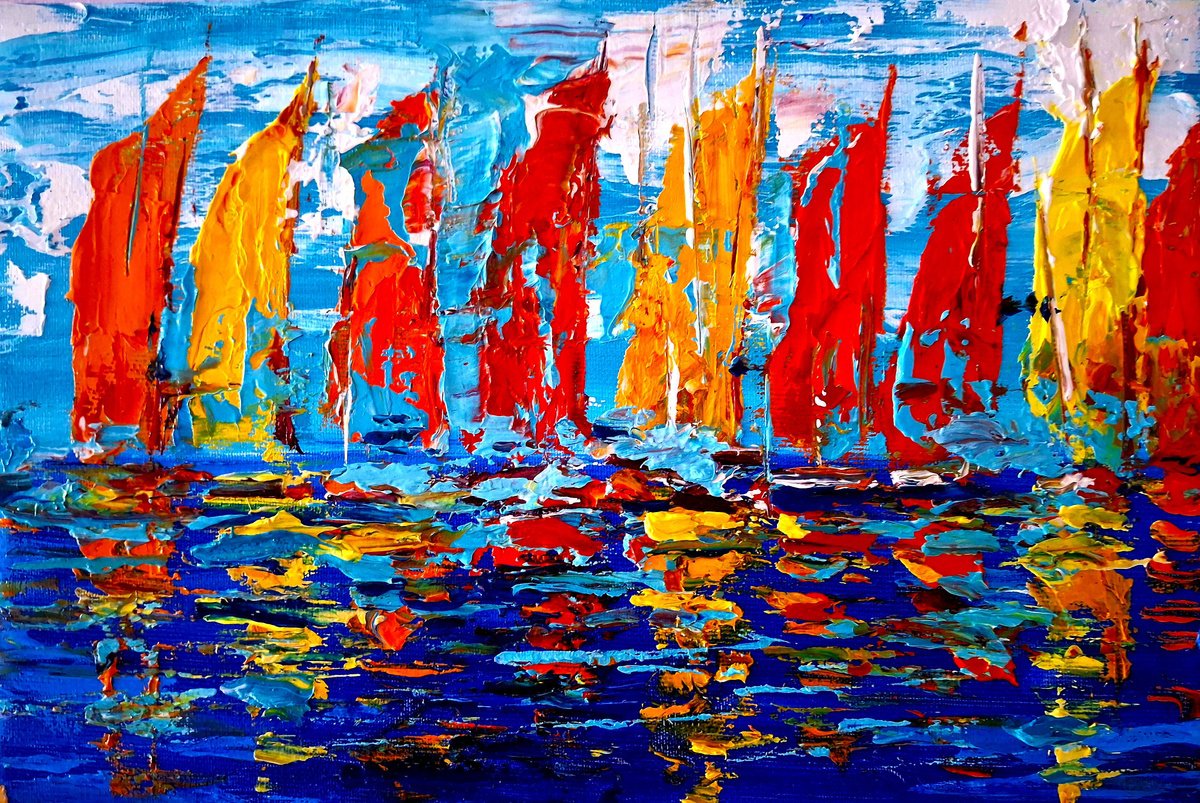 Yachts ( abstract ) by Andrej Ostapchuk