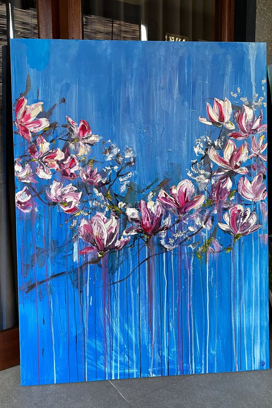 Magnolia Oil Painting