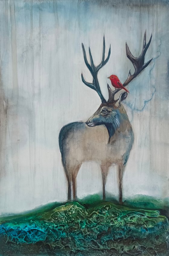 Deep With A Red Bird