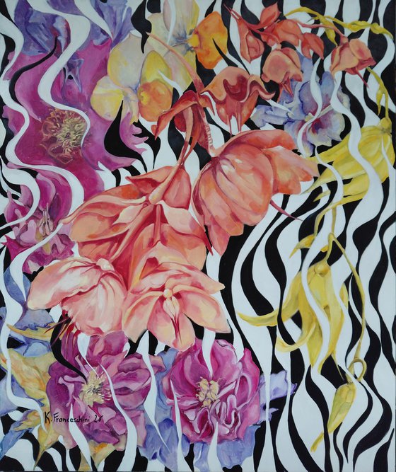 Wild Tropical Bloom in Motion