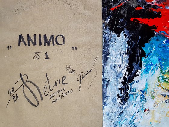 Animo N-1 (XXL) Abstract Expressionism style painting