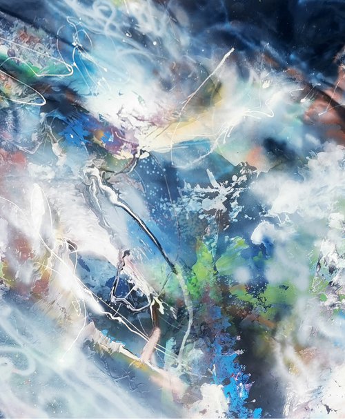 Gigantic size xxl painting 500 x 250 cm Fantastic That beauty of changing mindscape dreamscape master O Kloska by Kloska Ovidiu