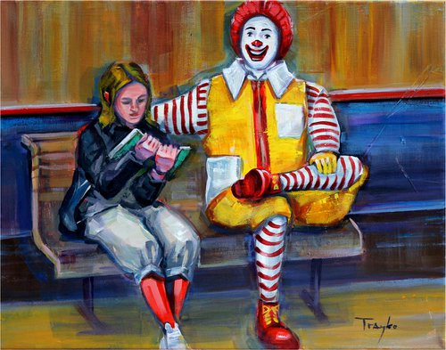 Reading a book | McDonald's | Ronald by Trayko Popov