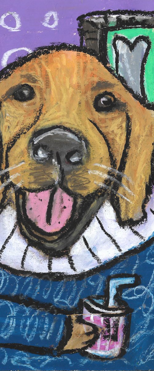 Drinking dog #112 by Pavel Kuragin