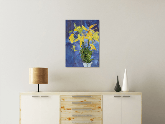 " Yellow lilies "
