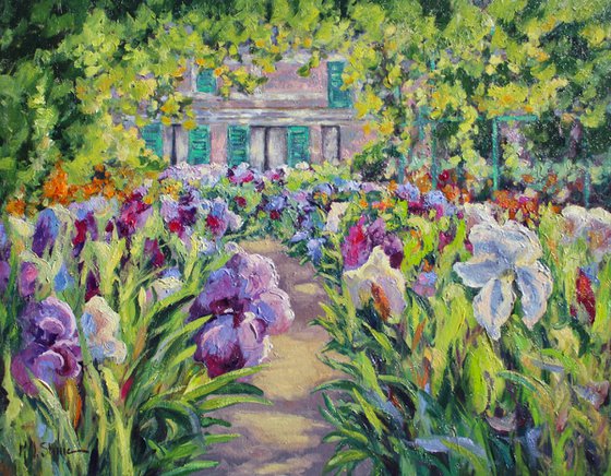 Monet's Home And Iris Garden At Giverny