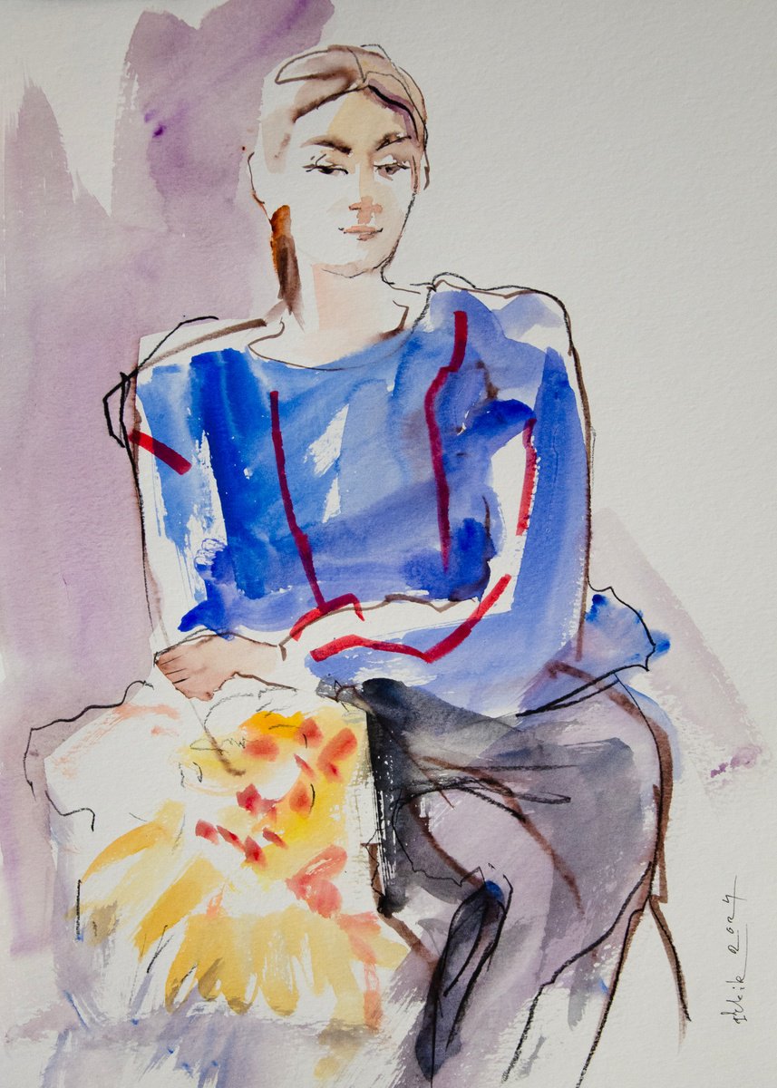 Fashion sketch. #4 by Irina Bibik-Chkolian