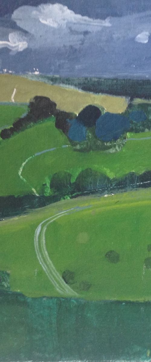 My Favourite Road, near Ditchling Beacon by Julian Sutherland-Beatson