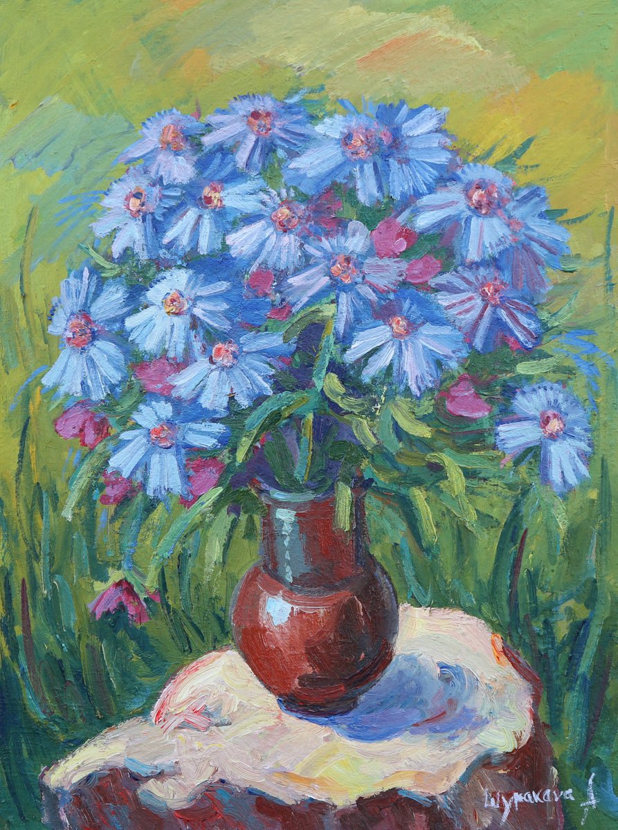 Cornflowers by Anna Shurakova