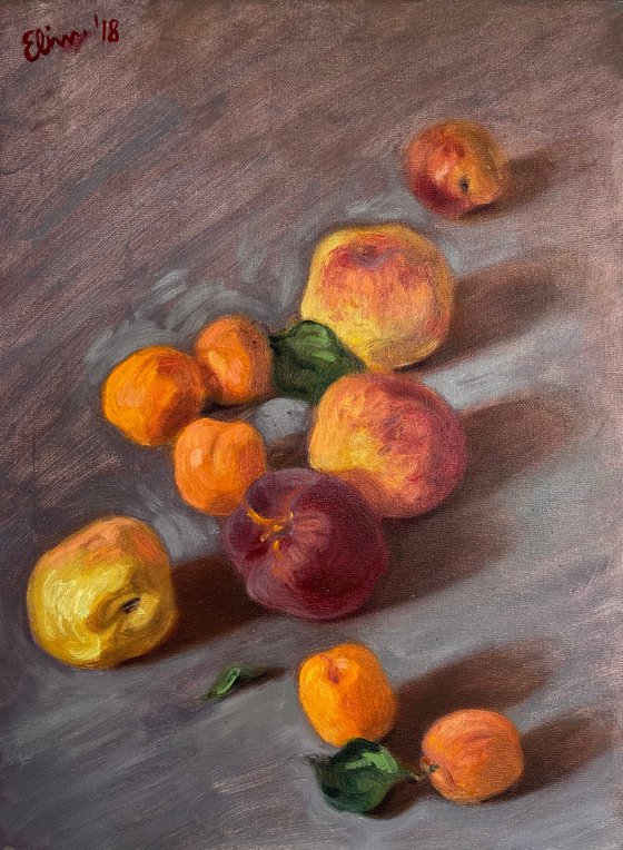 Still Life with peaches