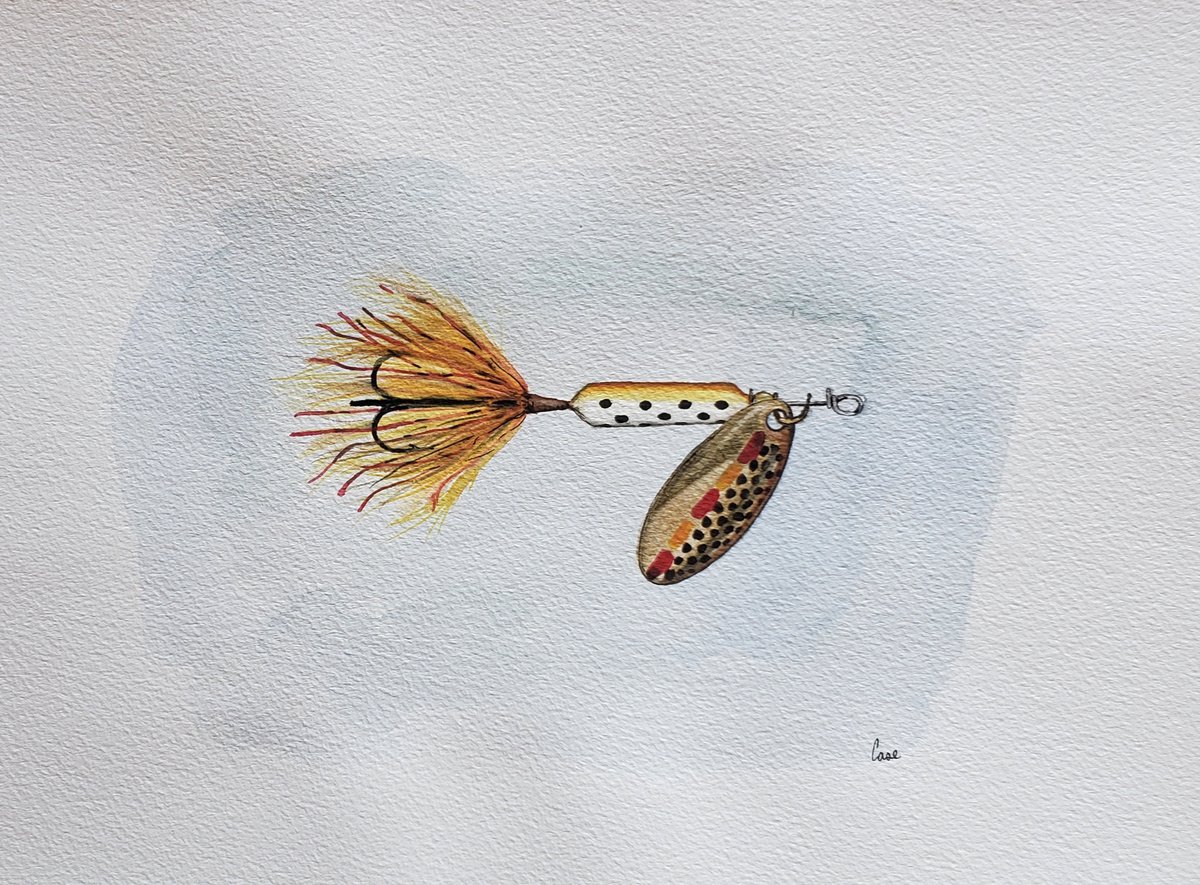 Fishing - Lure - Vintage Spinner by Katrina Case