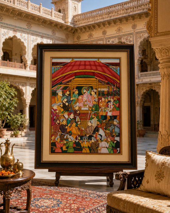 Imperial Mughal Court | Masterpiece 24K Gold
