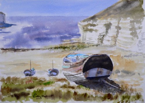 Old Fishing Boat, Flamborough by Colin Wadsworth