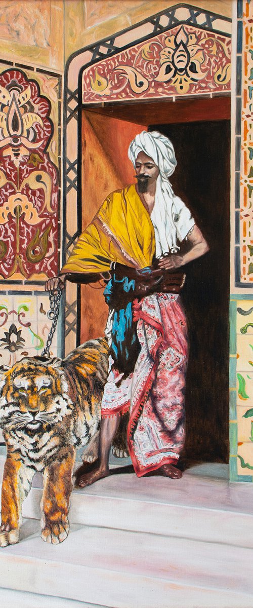 The Pasha's Favourite Tiger (after Rudolf Ernst) by Vera Melnyk