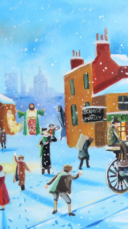 A Christmas Carol Scrooge and Tiny Tim by Gordon Bruce
