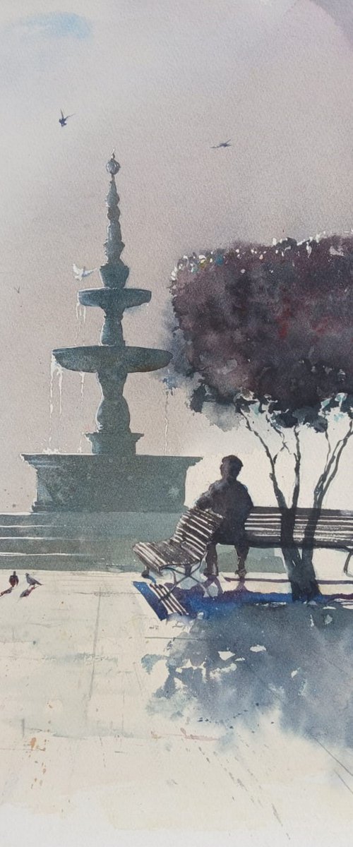 Fountain by andrew hodgson