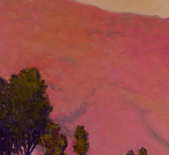 Pink Mountain at Dusk