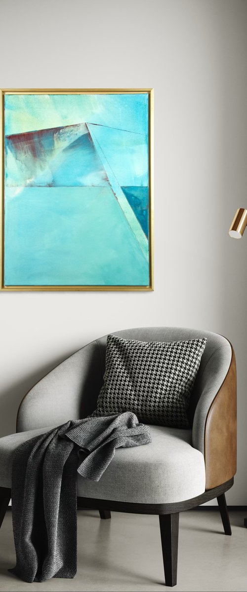 Crossing Blue Field 2 by Katrin Roth