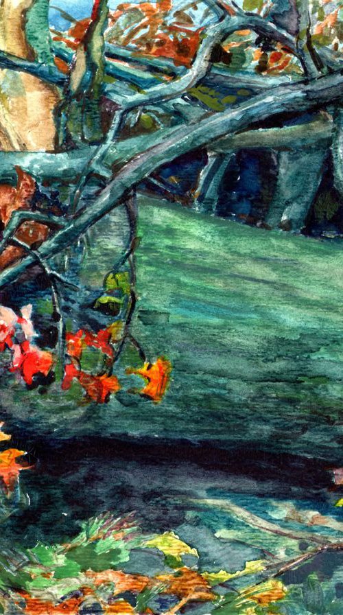 Fall Scene Study by QI Debrah